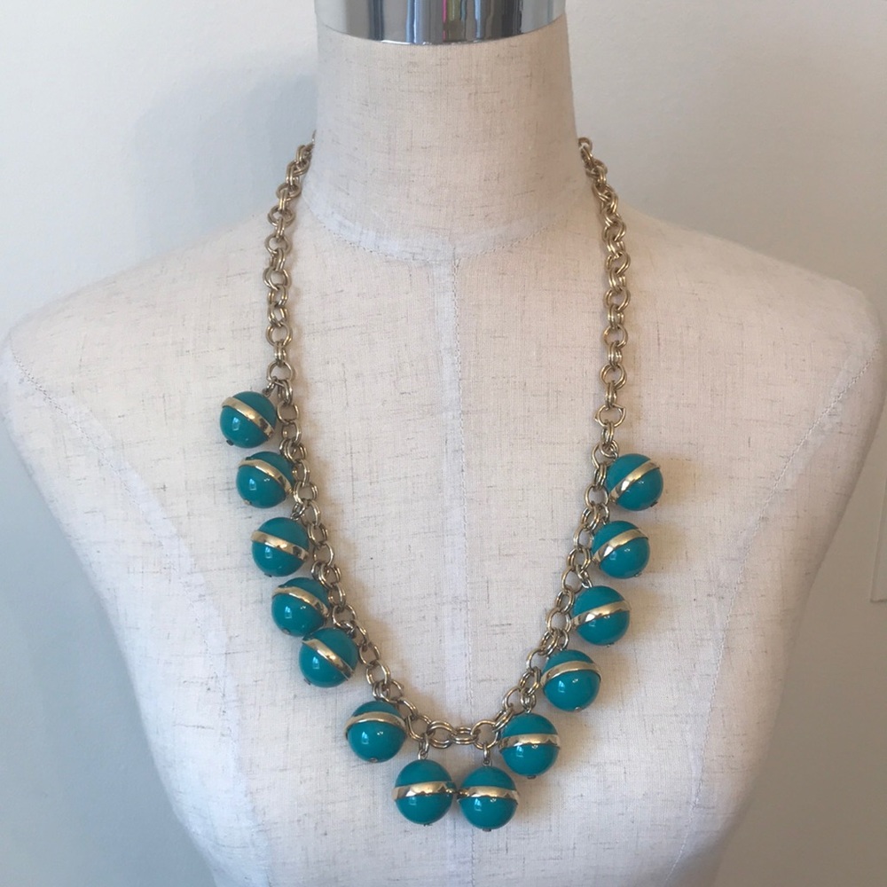 J. Crew bobble necklace gold